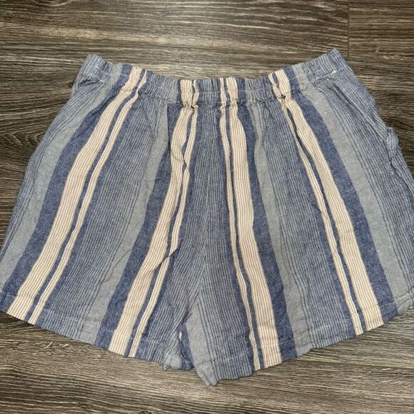 Indigo Rein Striped Short Color Blue Size Medium - Picture 5 of 5